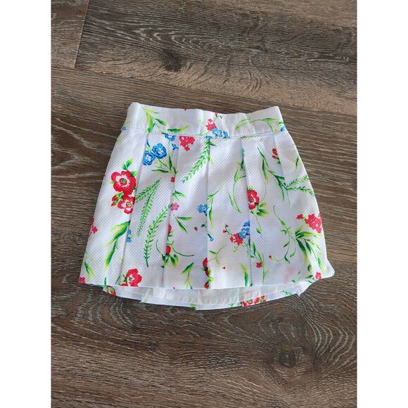 Janie and Jack Baby Girl Pleated Floral Skirt NEW 3-6‎ months Lined Spring #8 - Picture 1 of 4